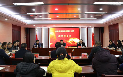 副州長張勇強到恩施國投公司調研