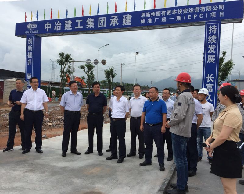 國藥集團總經(jīng)理佘魯林一行考察州高新區(qū)標(biāo)準(zhǔn)廠房項目建設(shè)情況
